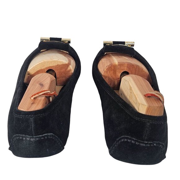 Michael Kors Woman's Black Suede Ballet Flats Minimalist 10M Classic Chic Flaw - Picture 5 of 16